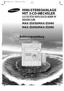 Bedienungsanleitung Samsung MAX-ZS990 CD-player