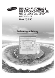 Bedienungsanleitung Samsung MAX-ZJ550 CD-player