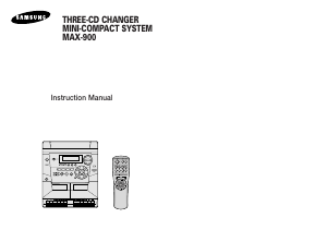 Handleiding Samsung MAX-900 CD speler