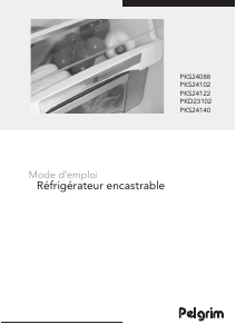 Mode d’emploi Pelgrim PKS24140 Réfrigérateur