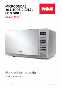 Manual de uso RCA RMW30DG Microondas