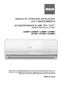 Manual de uso RCA LS3400FC Aire acondicionado
