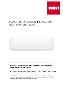 Manual de uso RCA RHS6500FC Aire acondicionado