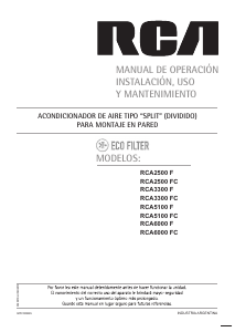 Manual de uso RCA RCA6000FC Aire acondicionado