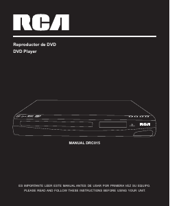 Manual RCA DRC015AR DVD Player