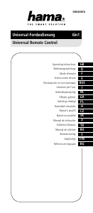 Mode d’emploi Hama 00040074 6in1 Télécommande