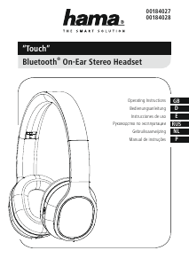 Manual de uso Hama 00184028 Touch Auriculares