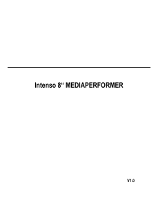 Руководство Intenso Media Performer Цифровая фоторамка