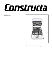 Bedienungsanleitung Constructa CG6B58V8 Geschirrspüler