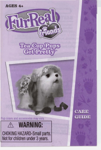 Manual Hasbro Furreal Friends Tea Cup Pups Get Pretty