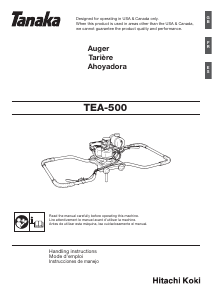 Manual Tanaka TEA-500 Earth Auger