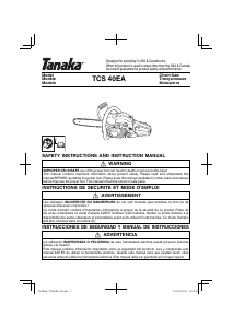 Handleiding Tanaka TCS 40EA Kettingzaag