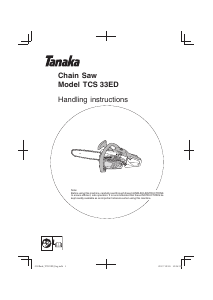 Manual Tanaka TCS 33ED Chainsaw