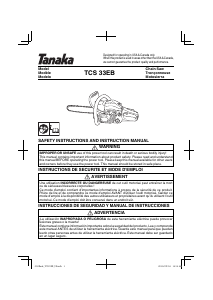 Manual Tanaka TCS 33EB Chainsaw