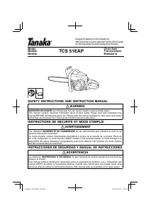 Manual de uso Tanaka TCS 51EAP Sierra de cadena