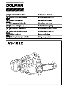 Manual de uso Dolmar AS1812LGE Sierra de cadena