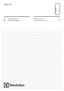 Manual de uso Electrolux FI22/111C Frigorífico combinado