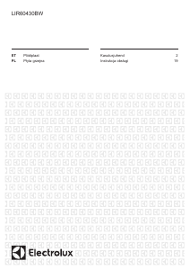 Kasutusjuhend Electrolux LIR60430BW Pliidiplaat