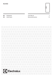 Manual Electrolux IK245SL Refrigerator