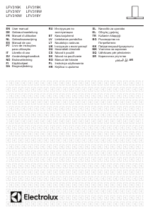 Manual de uso Electrolux LFV316W Campana extractora