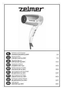 Handleiding Zelmer 33Z011 Haardroger