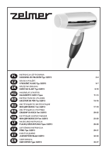 Manual Zelmer 33Z013 Uscător de păr