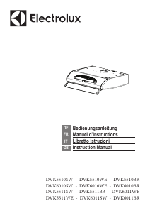 Mode d’emploi Electrolux DVK5511WE Hotte aspirante