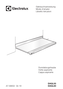 Mode d’emploi Electrolux DAGL6045SW Hotte aspirante