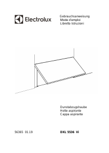 Mode d’emploi Electrolux DXL5536VI Hotte aspirante