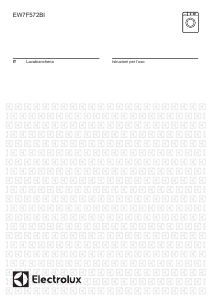 Manuale Electrolux EW7F572BI Lavatrice