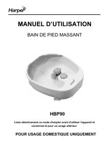 Mode d’emploi Harper HBP90 Bain de pieds