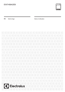 Mode d’emploi Electrolux EW7H5842EB Sèche-linge