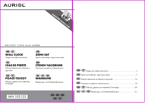 Manual Auriol IAN 103125 Clock