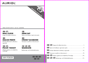Manual Auriol IAN 93858 Clock