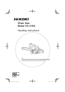 Handleiding Hikoki CS 51EA Kettingzaag