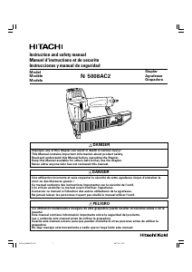 Manual de uso Hitachi N5008AC2 Grapadora electrica