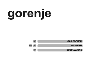 Manual Gorenje G51101AW Range