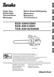 Manual de uso Tanaka ECS-3300 Sierra de cadena