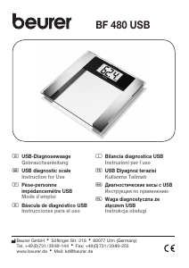 Manual Beurer BF 480 Scale