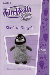 Manual Hasbro Furreal Friends Newborn Penquin