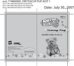 Manual Hasbro Furreal Friends Teacup Pup