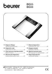 Manual Beurer BG 55 Scale