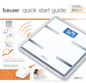 Manual de uso Beurer BG 900 Báscula