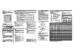 説明書 エルパ RC-24D リモコン
