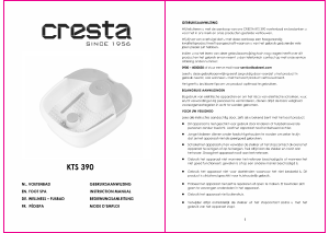 Manual Cresta KTS 390 Foot Bath