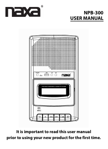 Manual Naxa NPB-300 Radio