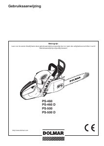 Handleiding Dolmar PS500K-45 Kettingzaag