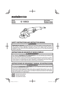 Manual Metabo G 13SC2 Angle Grinder
