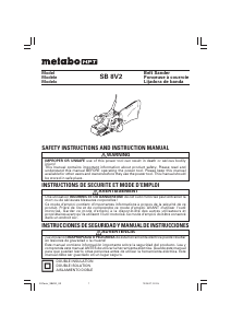 Mode d’emploi Metabo SB 8V2 Ponceuse à bande