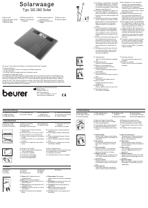 Manual de uso Beurer GS 380 Báscula